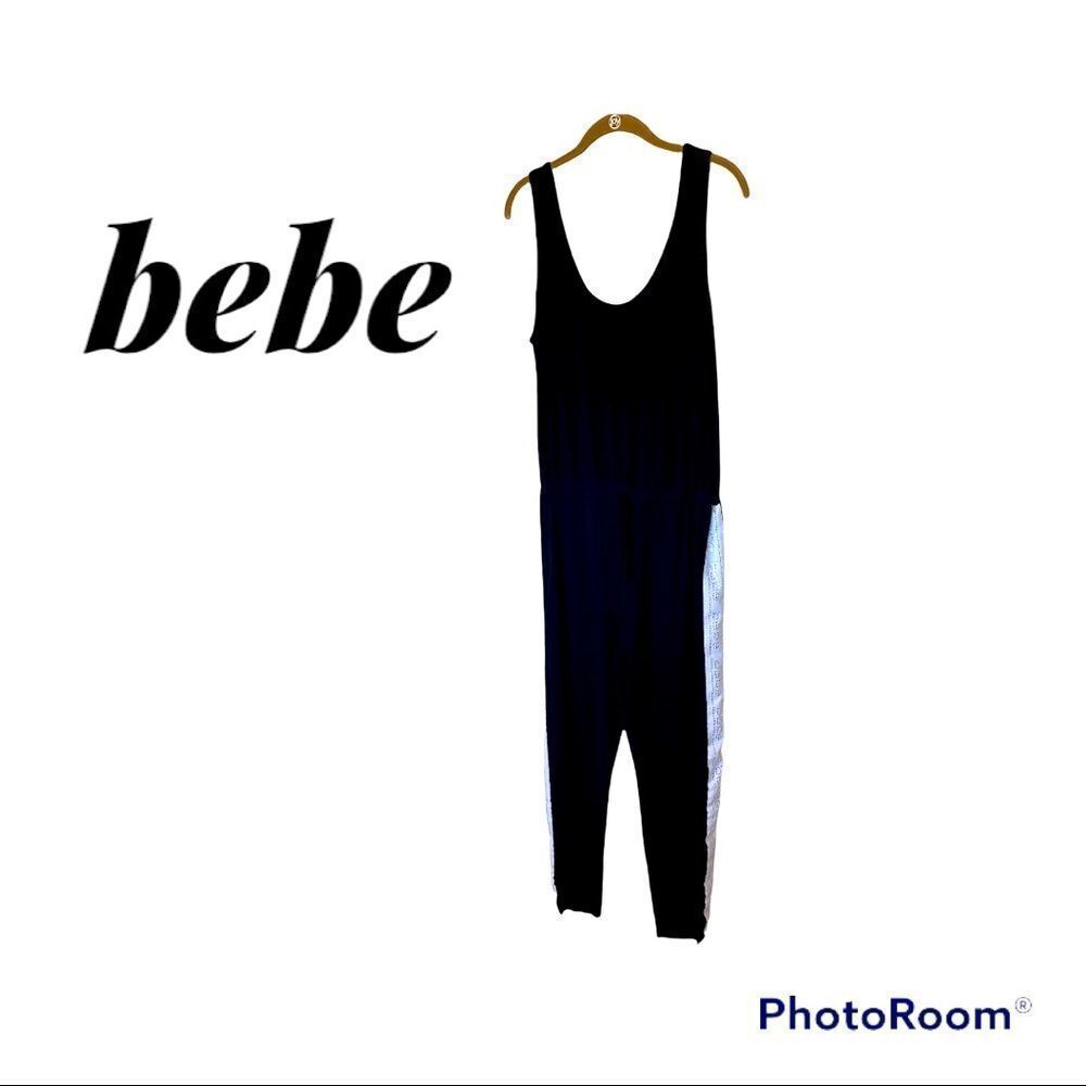 bebe Black/White Jumpsuit (M)